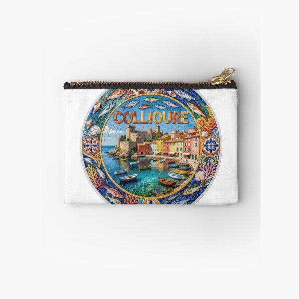 Item preview, Collioure Harbor Mosaic Travel Sticker Summer Souvenir designed and sold by Imaginarium of Chaos falcon88 .