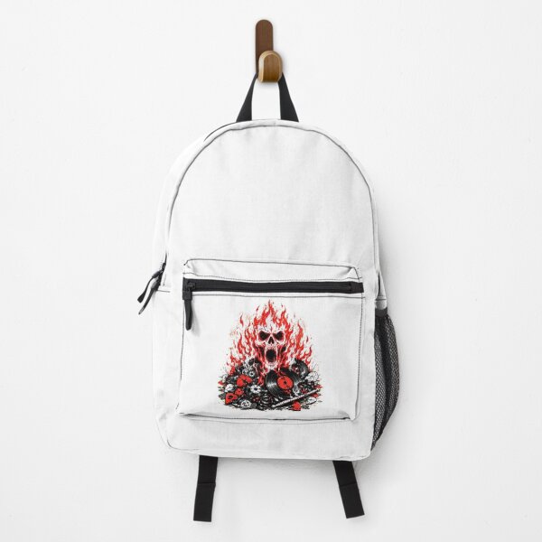 Item preview, Heavy Metal Flaming Skull Punk Rock Music Rebel designed and sold by chattsuede.