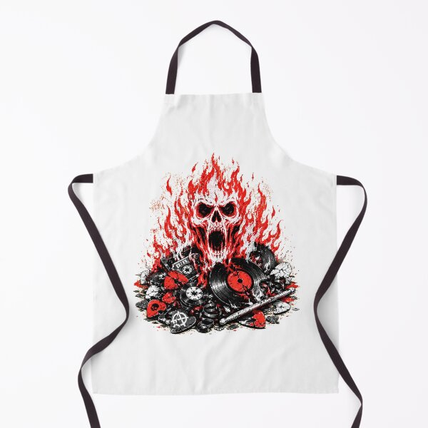 Item preview, Heavy Metal Flaming Skull Punk Rock Music Rebel designed and sold by chattsuede.