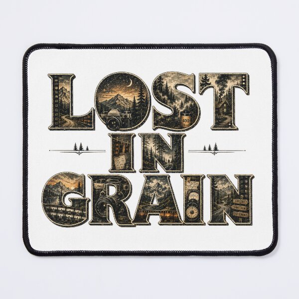 Item preview, Lost In Grain | Vintage Film Photography Typography designed and sold by Golden Era Studio.