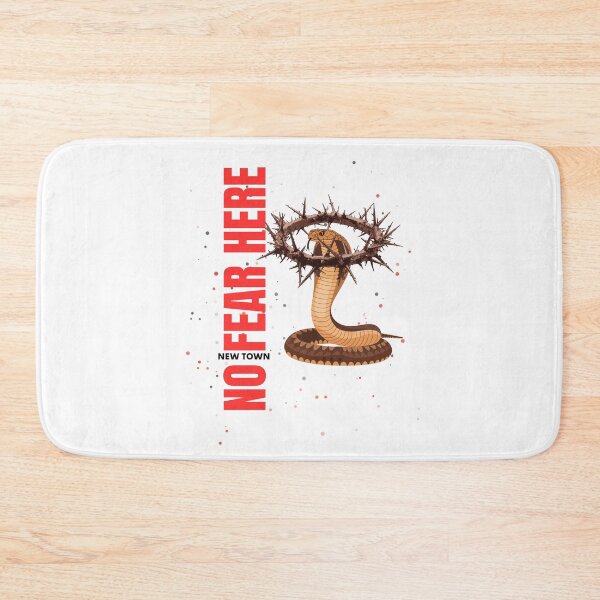 Item preview, New Town: No Fear Hear, funny snake wearing crown of thorns designed and sold by DVerse Studio.