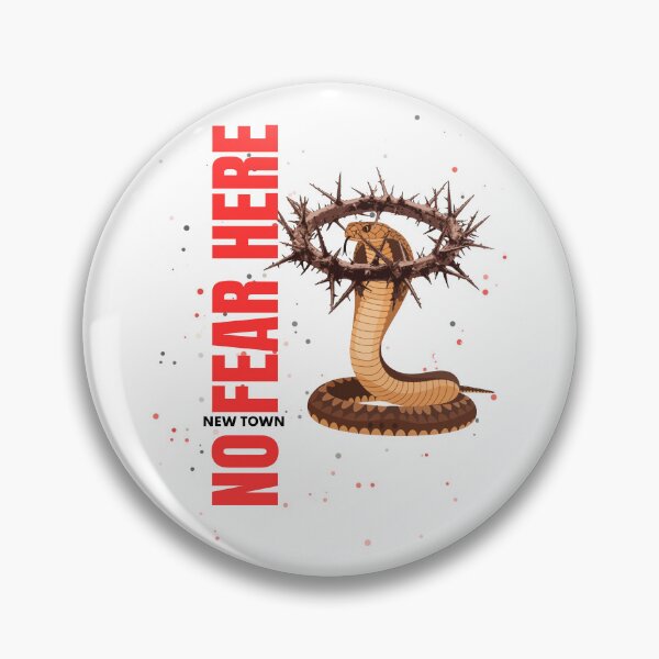 Item preview, New Town: No Fear Hear, funny snake wearing crown of thorns designed and sold by DVerse Studio.