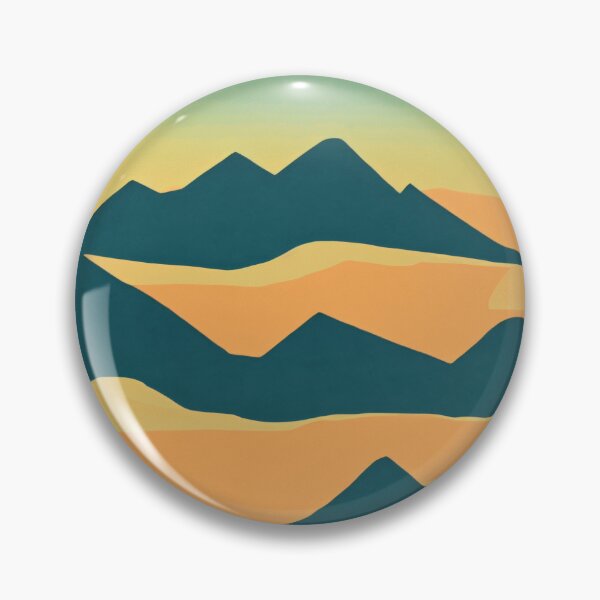 Item preview, Retro Layered Mountain Sunset designed and sold by brosky317.
