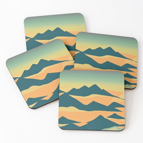 Item preview, Retro Layered Mountain Sunset designed and sold by brosky317.