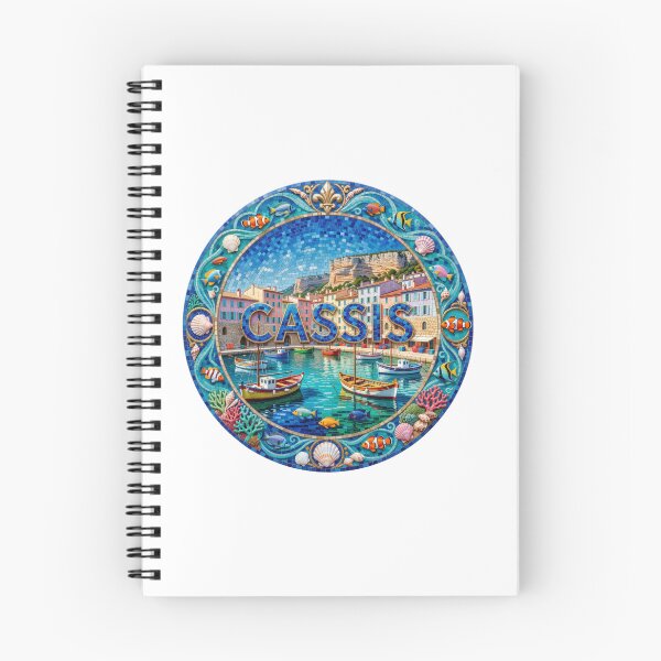 Item preview, Cassis Coastal Mosaic Travel Sticker Summer Souvenir designed and sold by Imaginarium of Chaos falcon88 .
