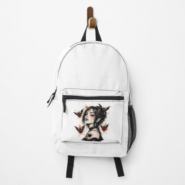 Item preview, Cute Gothic Vampire Girl Chibi Bats Bleeding Heart Tattoo designed and sold by chattsuede.