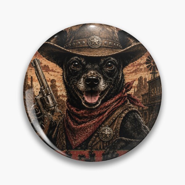 Item preview, Cowgirl Stella – Western Cowgirl Dog | Vintage Wild West T-Shirt designed and sold by Maggie1475.