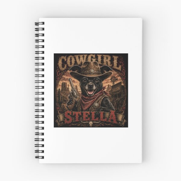 Item preview, Cowgirl Stella – Western Cowgirl Dog | Vintage Wild West T-Shirt designed and sold by Maggie1475.