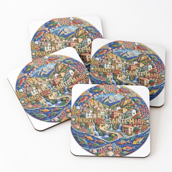 Item preview, Moustiers Sainte Marie Mosaic Travel Sticker Summer Souvenir designed and sold by Imaginarium of Chaos falcon88 .