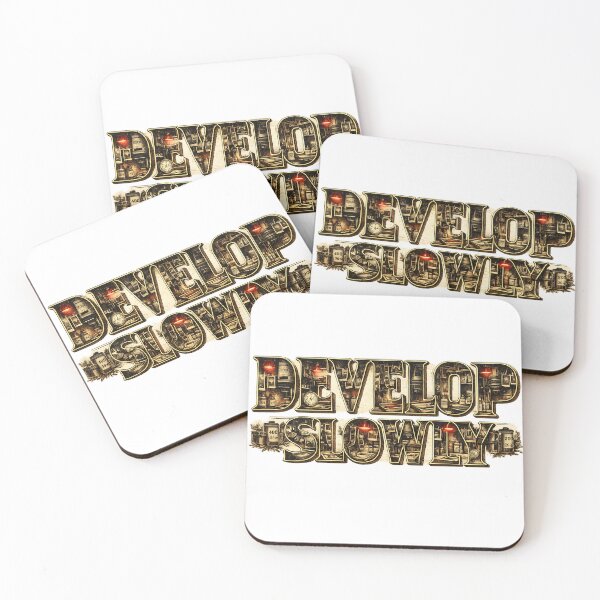 Item preview, Develop Slowly | Darkroom Photography Vintage Typography designed and sold by Golden Era Studio.