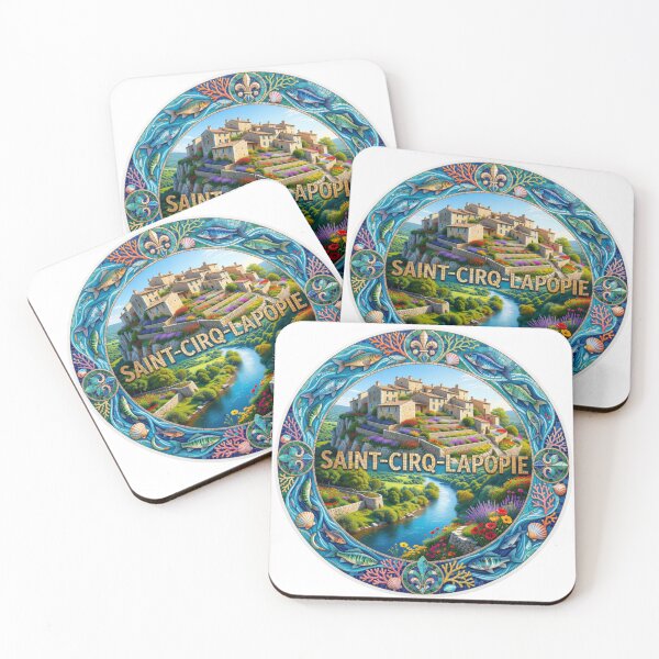 Item preview, Saint Cirq Lapopie Mosaic Travel Sticker Summer Souvenir designed and sold by Imaginarium of Chaos falcon88 .