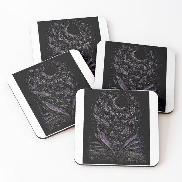 Item preview, Gothic Grimoire Moth Moon Witchy Dark Academia Book Lover designed and sold by chattsuede.