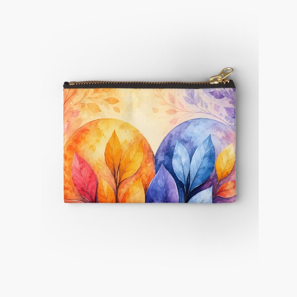 Item preview, Hearts 36 - Watercolor Seasons Heart with Colorful Leaves designed and sold by NikaNavi.