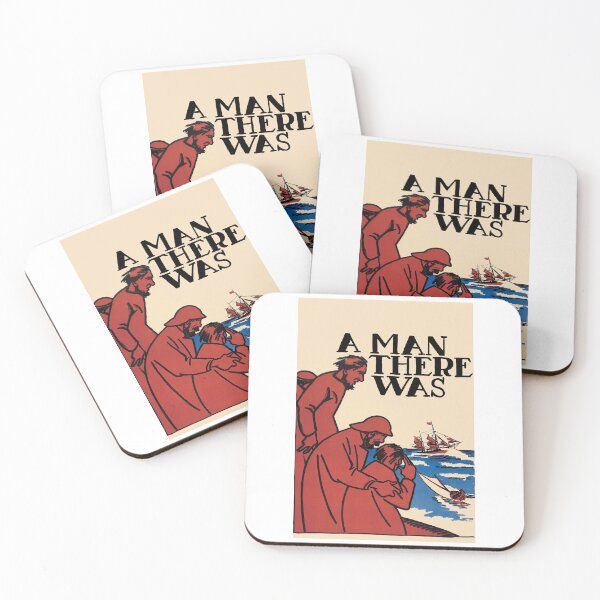 Item preview, A Man There Was – Vintage Nautical Illustration Inspired Literary Art designed and sold by asbackiyowo.