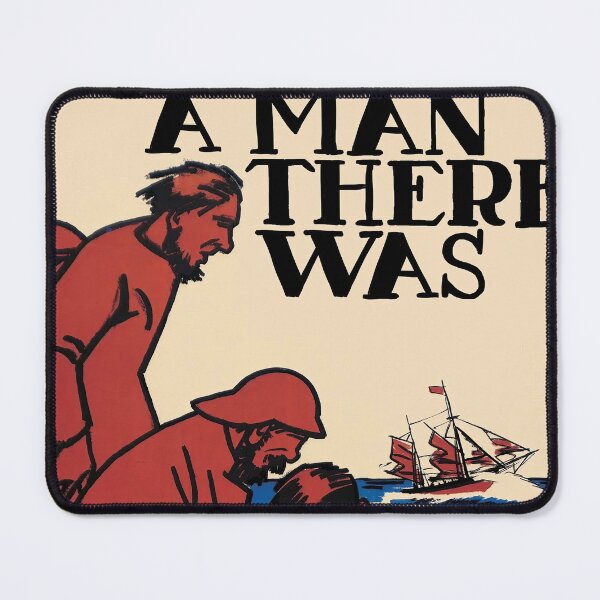 Item preview, A Man There Was – Vintage Nautical Illustration Inspired Literary Art designed and sold by asbackiyowo.