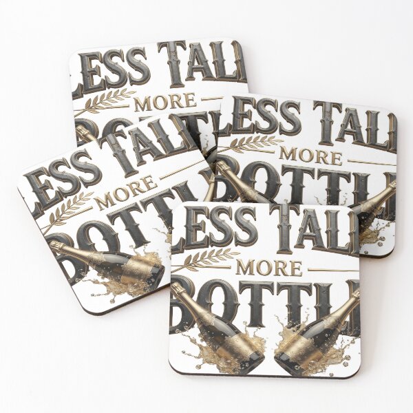 Item preview, Sleek Orange LESS TALK MORE BOTTLE Text Design designed and sold by dazzlemakers.