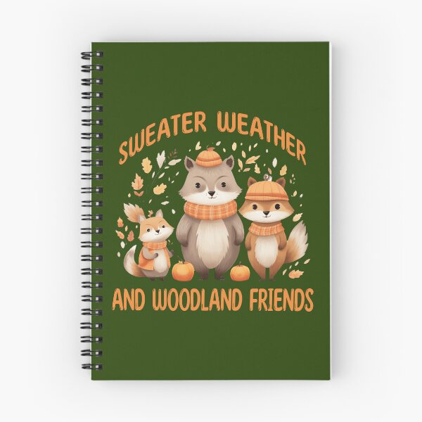 Item preview, Sweater Weather Woodland Friends Cute Autumn Animals designed and sold by Sachie's Studio.
