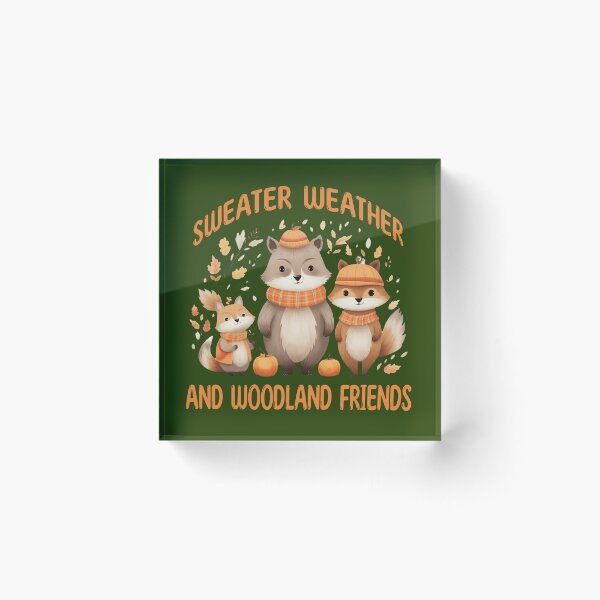 Item preview, Sweater Weather Woodland Friends Cute Autumn Animals designed and sold by Sachie's Studio.