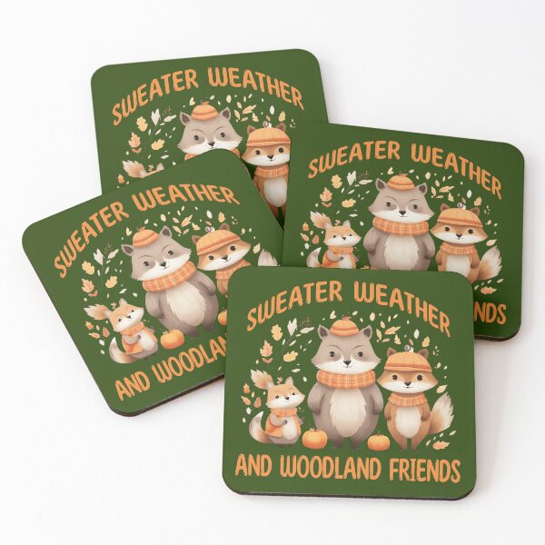 Item preview, Sweater Weather Woodland Friends Cute Autumn Animals designed and sold by Sachie's Studio.