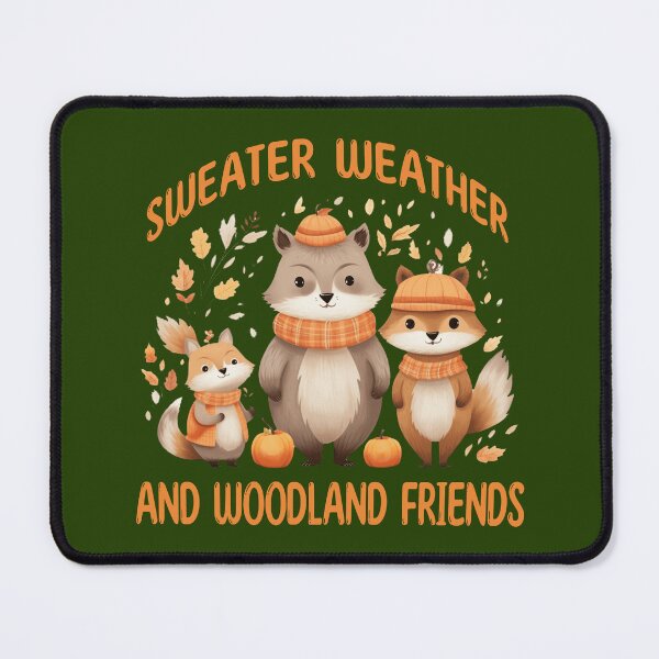 Item preview, Sweater Weather Woodland Friends Cute Autumn Animals designed and sold by Sachie's Studio.