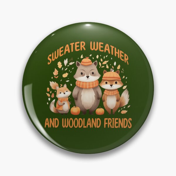 Item preview, Sweater Weather Woodland Friends Cute Autumn Animals designed and sold by Sachie's Studio.