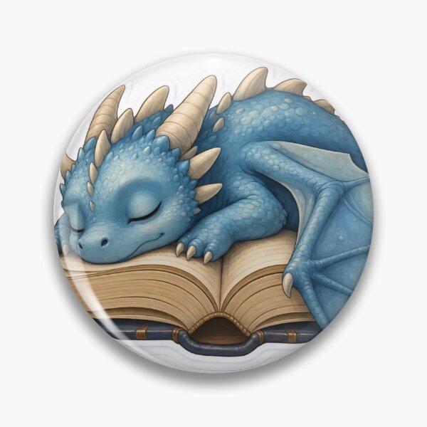 Item preview, Tiny Dragon Sleeping Between Open Pages | Cozy Bookworm Cream designed and sold by StickyGuys.