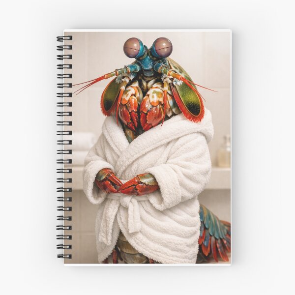 Item preview, Cozy Bathrobe Mantis Shrimp designed and sold by Sillytoe.