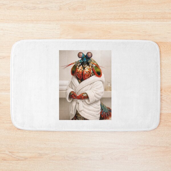 Item preview, Cozy Bathrobe Mantis Shrimp designed and sold by Sillytoe.