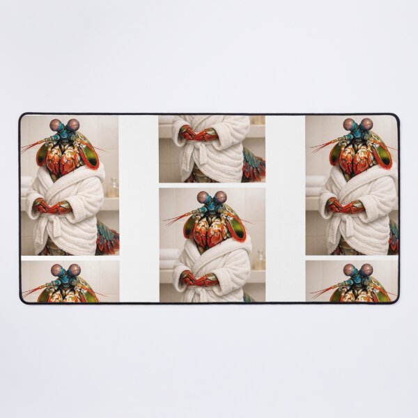 Item preview, Cozy Bathrobe Mantis Shrimp designed and sold by Sillytoe.
