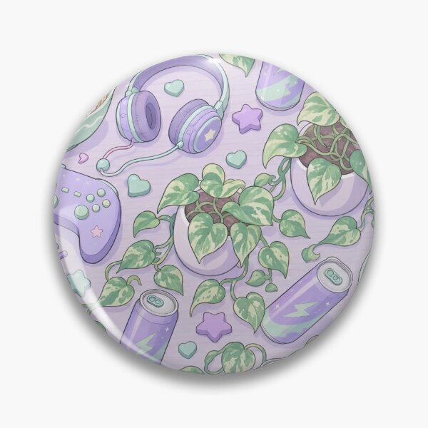 Item preview, Cozy Gaming Desk Ramen and Controllers Seamless Pattern | Pastel Lilac designed and sold by StickyGuys.