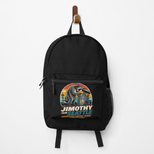 Item preview, Jimothy From Seattle Viral Raccoon Vintage Badge designed and sold by TSshirtShoppe.