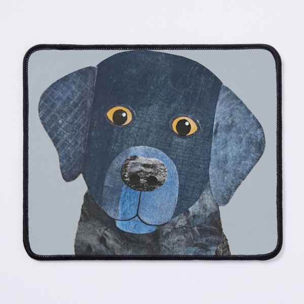 Item preview, Eddie, the collaged black labrador designed and sold by RachelHayesArt.
