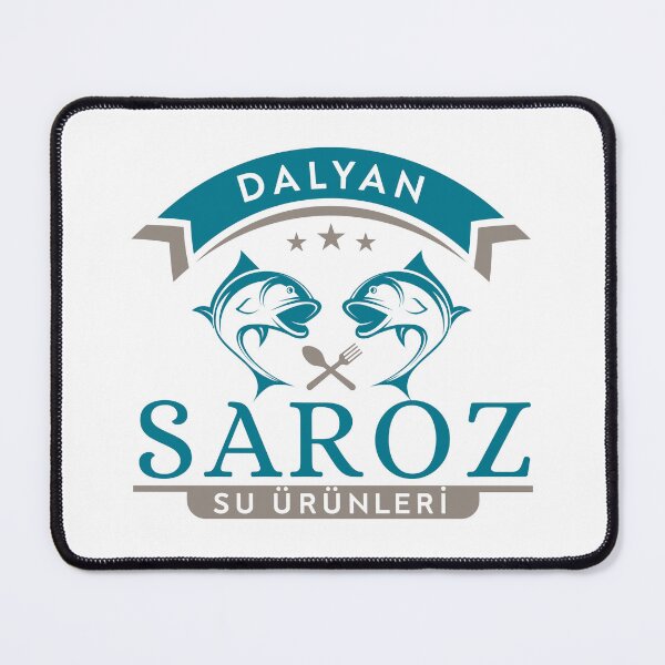 Item preview, Saroz Dalyan Seafood Restaurant Fish Ribbon Logo Vector designed and sold by xiuytww.