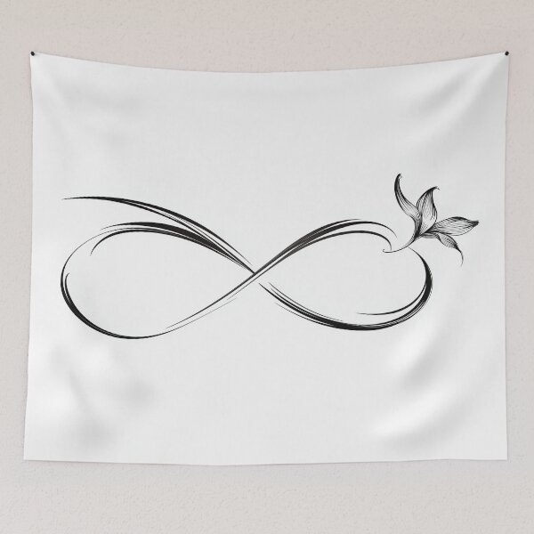 Item preview, Infinite Bloom — Floral Infinity Line Art designed and sold by Helenaphotoart.