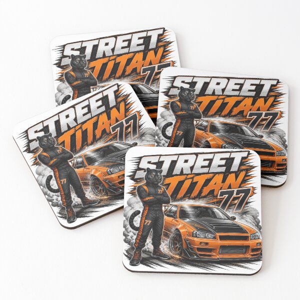 Item preview, Street Titan Racing Graphic | JDM Drift Car PNG | Tiger Streetwear Design | Japanese Automotive Sticker designed and sold by Stylestickers55.