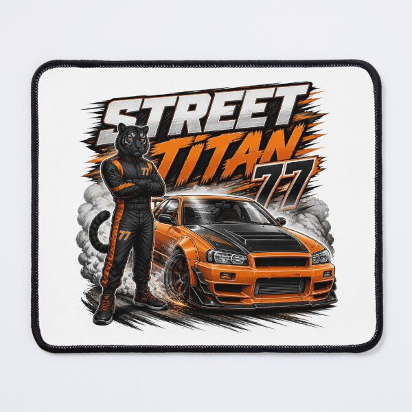 Item preview, Street Titan Racing Graphic | JDM Drift Car PNG | Tiger Streetwear Design | Japanese Automotive Sticker designed and sold by Stylestickers55.
