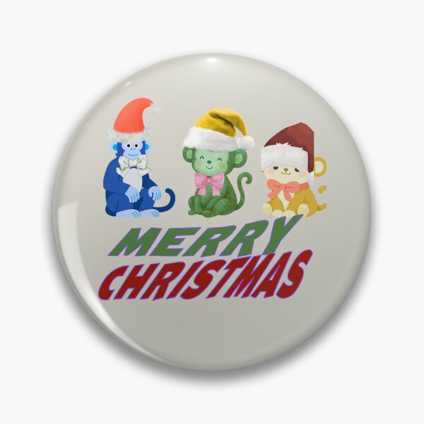 Item preview, Cute Holiday Monkeys Merry Christmas Design designed and sold by SarahLuguii.