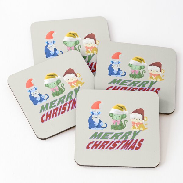 Item preview, Cute Holiday Monkeys Merry Christmas Design designed and sold by SarahLuguii.