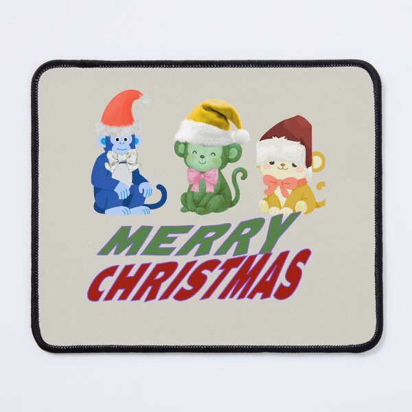 Item preview, Cute Holiday Monkeys Merry Christmas Design designed and sold by SarahLuguii.