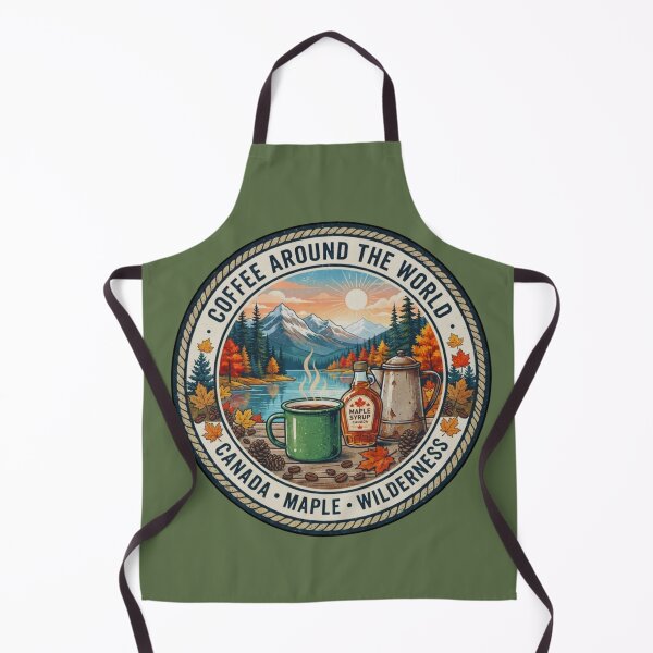 Item preview, Coffee Around the World – Canada | Maple Wilderness Vintage Coffee Adventure Design designed and sold by Bzcoffeeflow.
