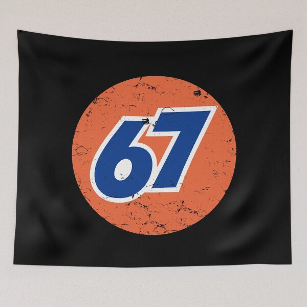 Item preview, Distressed Funny Math Class 67 Meme Student Joke designed and sold by MathWare MathClips.