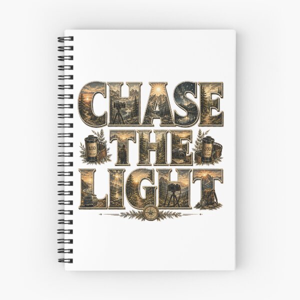 Item preview, Chase The Light | Outdoor Analog Photography Typography designed and sold by Golden Era Studio.