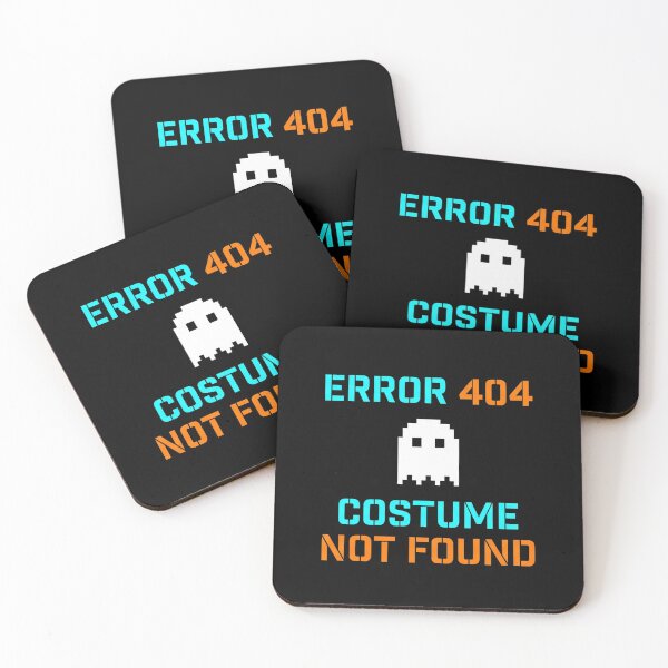 Item preview, Error 404 Costume Not Found Pixel Ghost Funny Halloween designed and sold by TeNovaStudio.