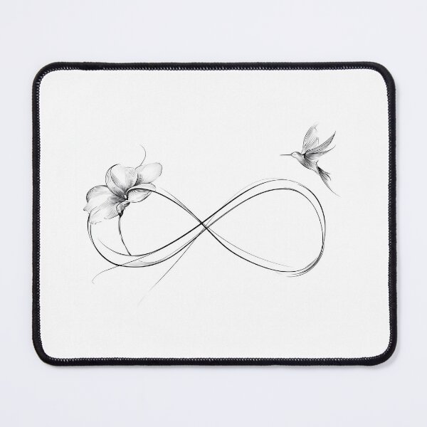 Item preview, Infinite Flight — Hummingbird & Flower Infinity designed and sold by Helenaphotoart.
