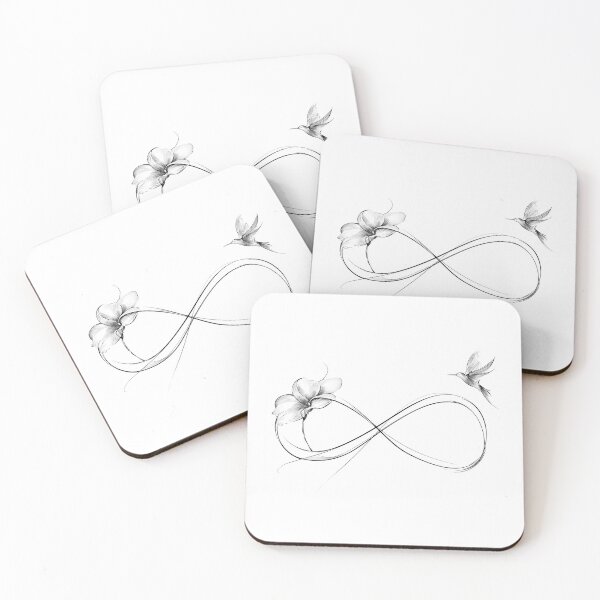 Item preview, Infinite Flight — Hummingbird & Flower Infinity designed and sold by Helenaphotoart.