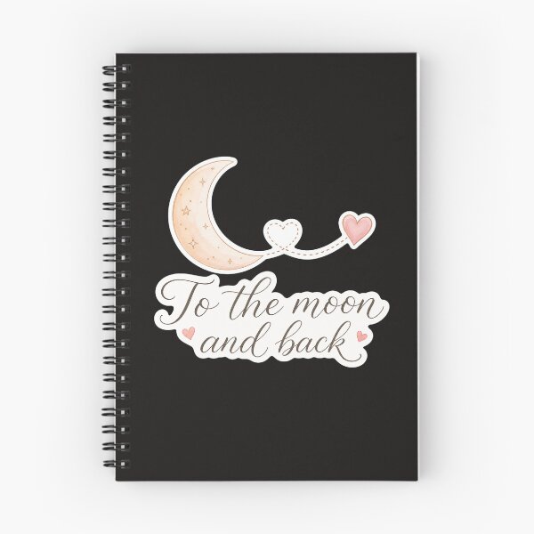 Item preview, To The Moon And Back Minimalist Romantic Script designed and sold by Aliplus+.