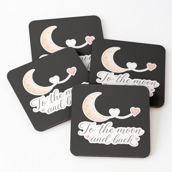 Item preview, To The Moon And Back Minimalist Romantic Script designed and sold by Aliplus+.