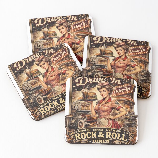 Item preview, Hot Rod Drive-In Rock & Roll Diner designed and sold by Normandy Road Heritage.