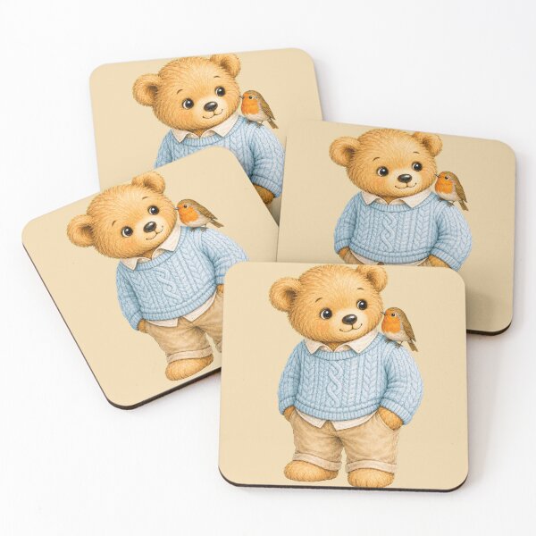Item preview, Teddy Tales | Teddy Bear with Robin designed and sold by Isabelle-Lan.