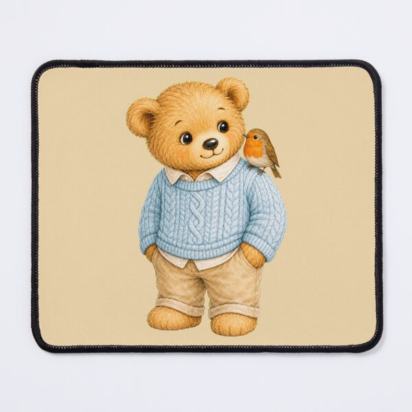 Item preview, Teddy Tales | Teddy Bear with Robin designed and sold by Isabelle-Lan.